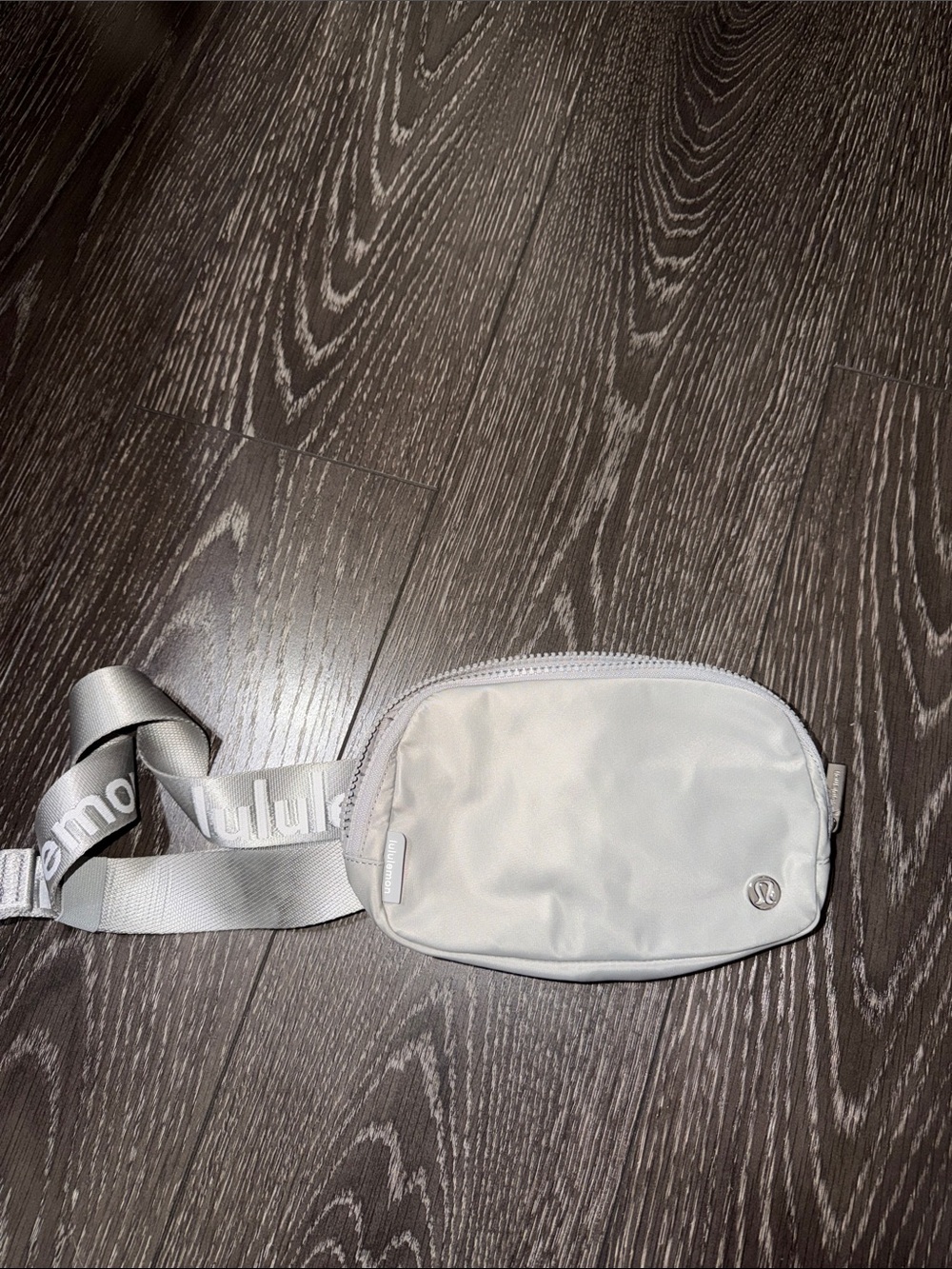 lululemon athletica Light Gray Waist Pouch with Logo Strap